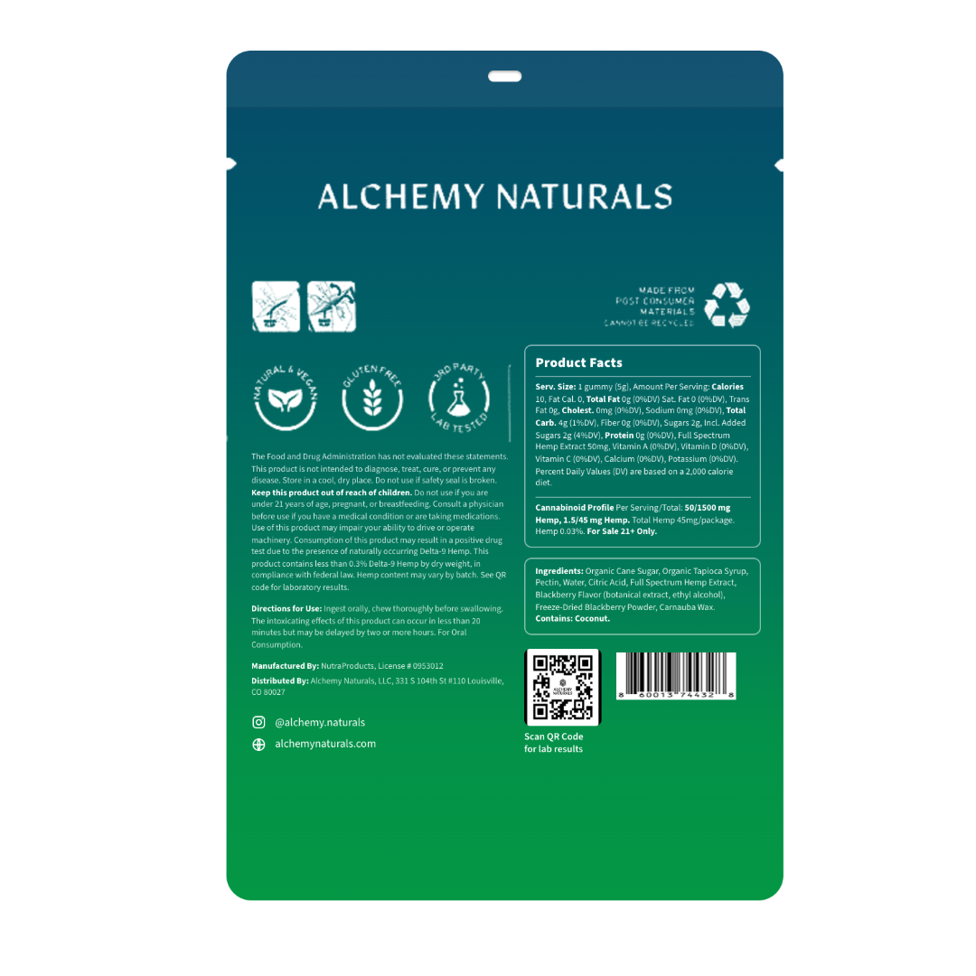 Hemp Gummies for Daily Support - Full-Spectrum